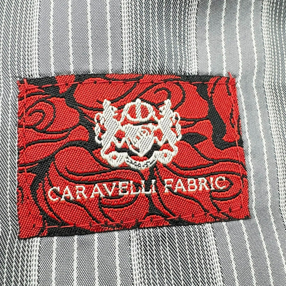 CARAVELLI Men's 2 Piece Black Formal‎ Suit Set Jacket 58 Long Pants 54" Waist - Picture 6 of 16